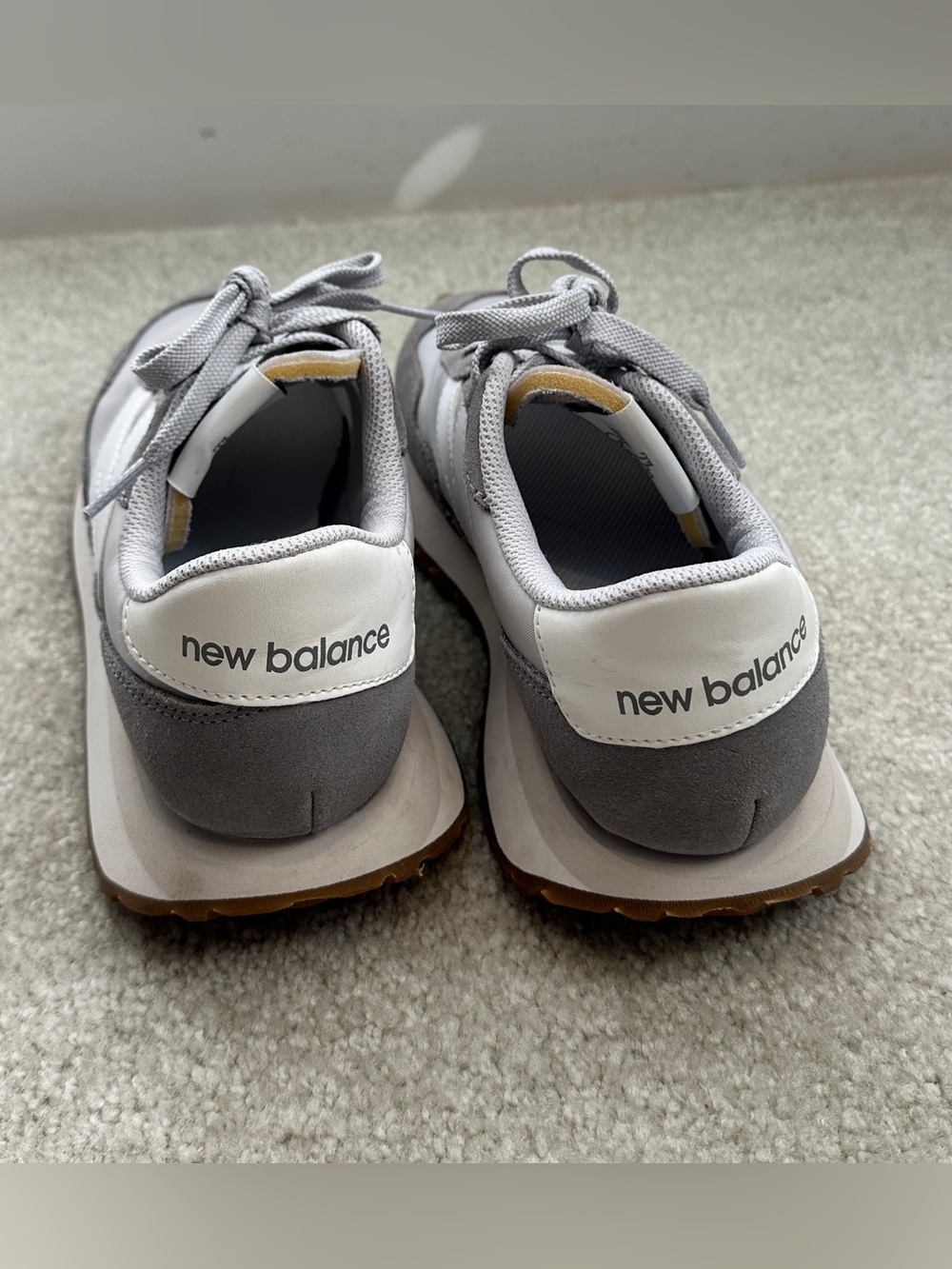 New Balance Women's Gray and White Retro Runner Sneakers - Picture 4 of 10